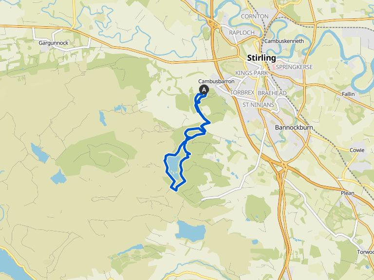 North Third and Cambusbarron — Stirling MTB Rides mountain bike Tour